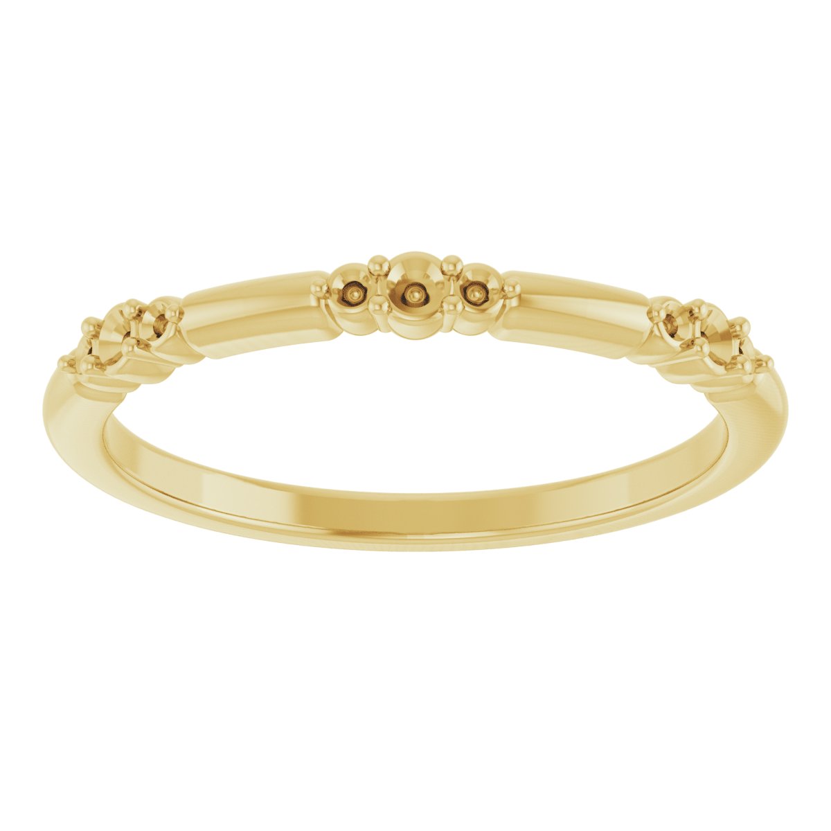 14K Yellow 1/8 CTW Lab-Grown Diamond Stackable Ring