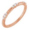 14K Rose .125 CTW Lab Grown Diamond Stackable Ring Ref. 17058675