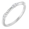 14K White .125 CTW Lab Grown Diamond Stackable Ring Ref. 17058674