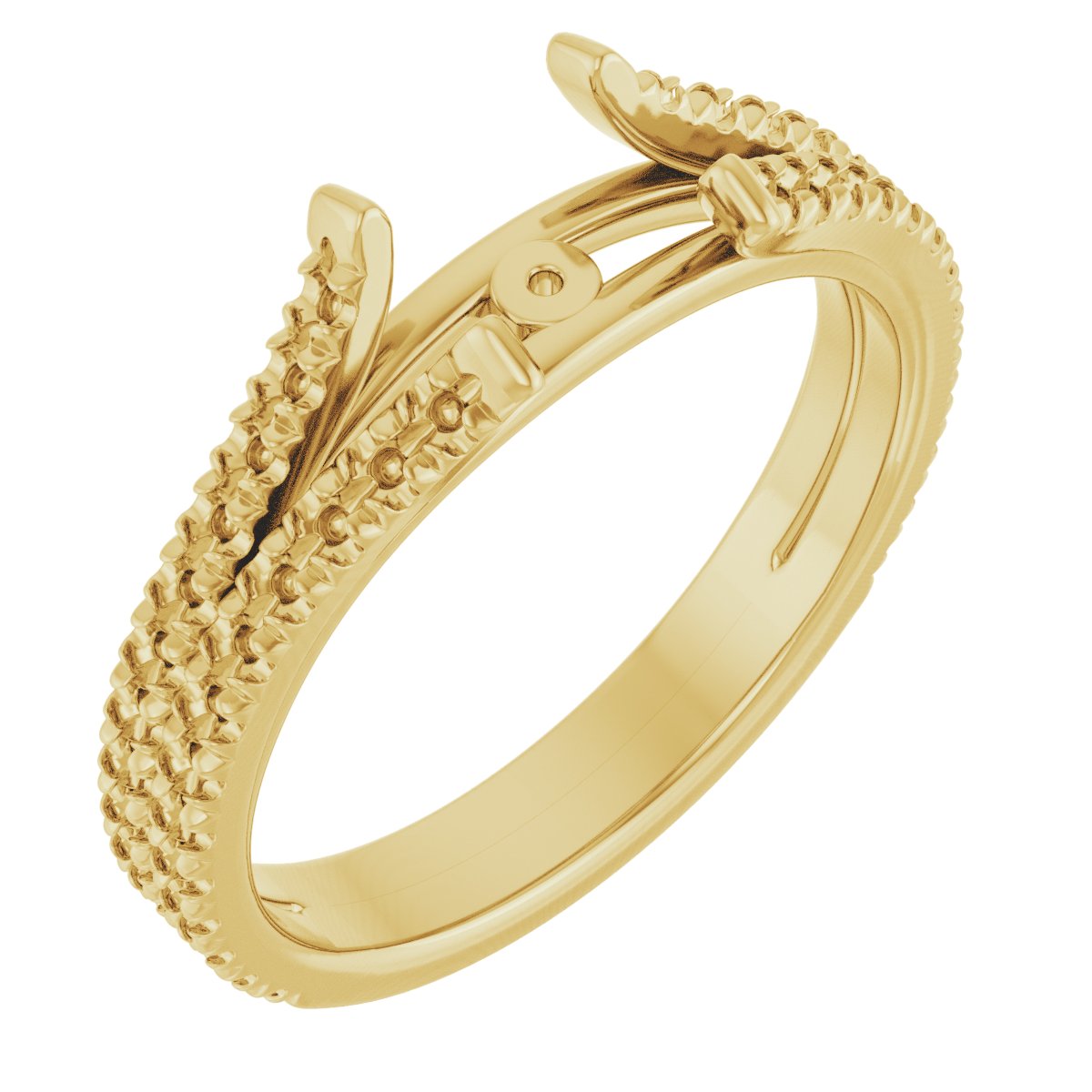 French-Set Accented Cathedral-Style Peg Shank