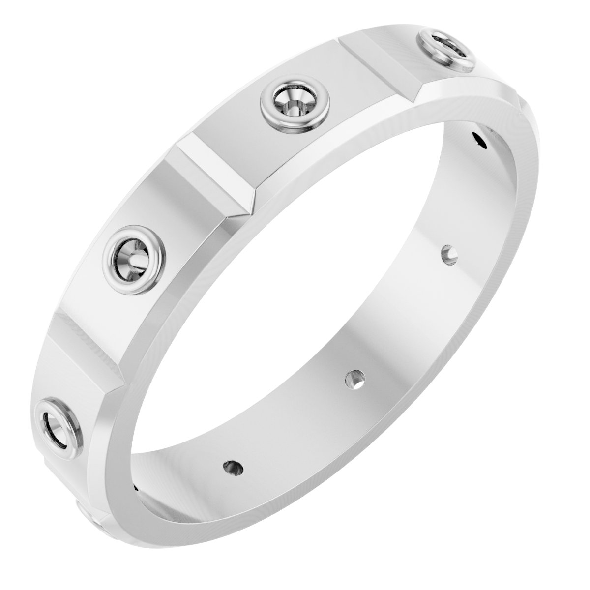 14K White .10 CTW Mens Diamond Ring Size 7 Ref 16249458