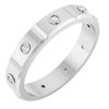 14K White .10 CTW Mens Diamond Ring Size 7 Ref 16249458