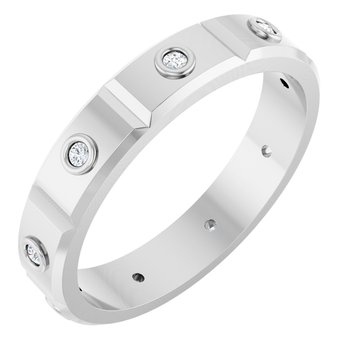 Platinum .10 CTW Mens Diamond Ring Size 9 Ref 16249561