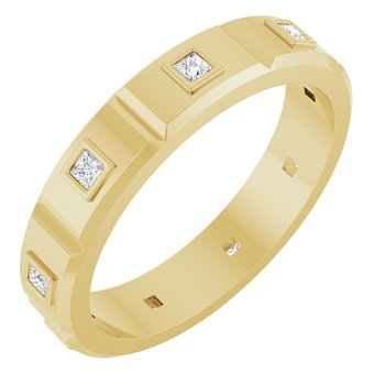 14K Yellow .25 CTW Mens Diamond Ring Size 8 Ref 16249532