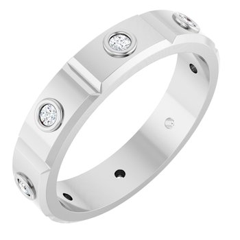 14K White .20 CTW Mens Diamond Ring Size 7 Ref 16249460