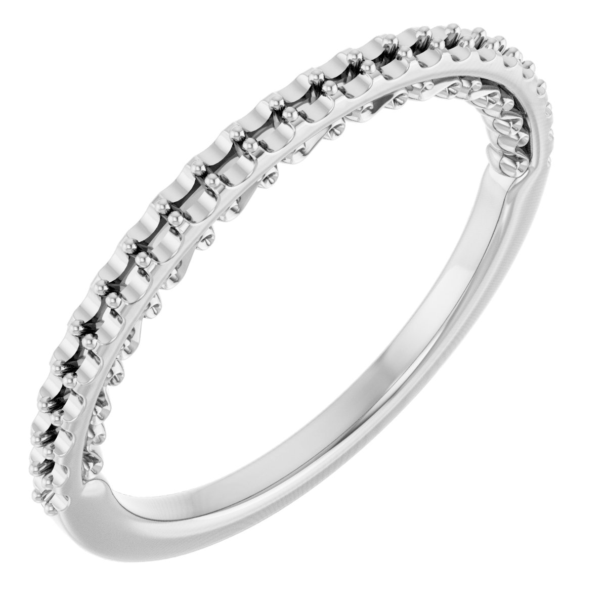 14K White 1/5 CTW Natural Diamond Anniversary Band