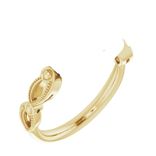 Rope & Milgrain Solitaire Ring