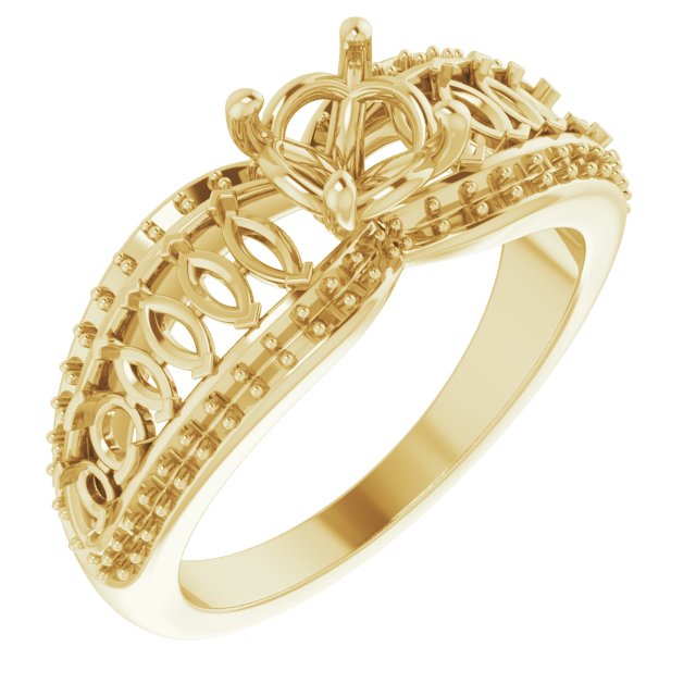 Accented Engagement Ring or Band