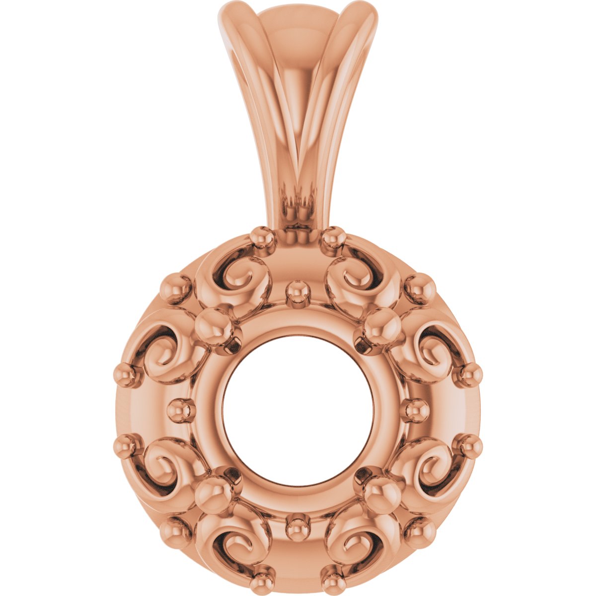 Accented Sculptural Charm/Pendant