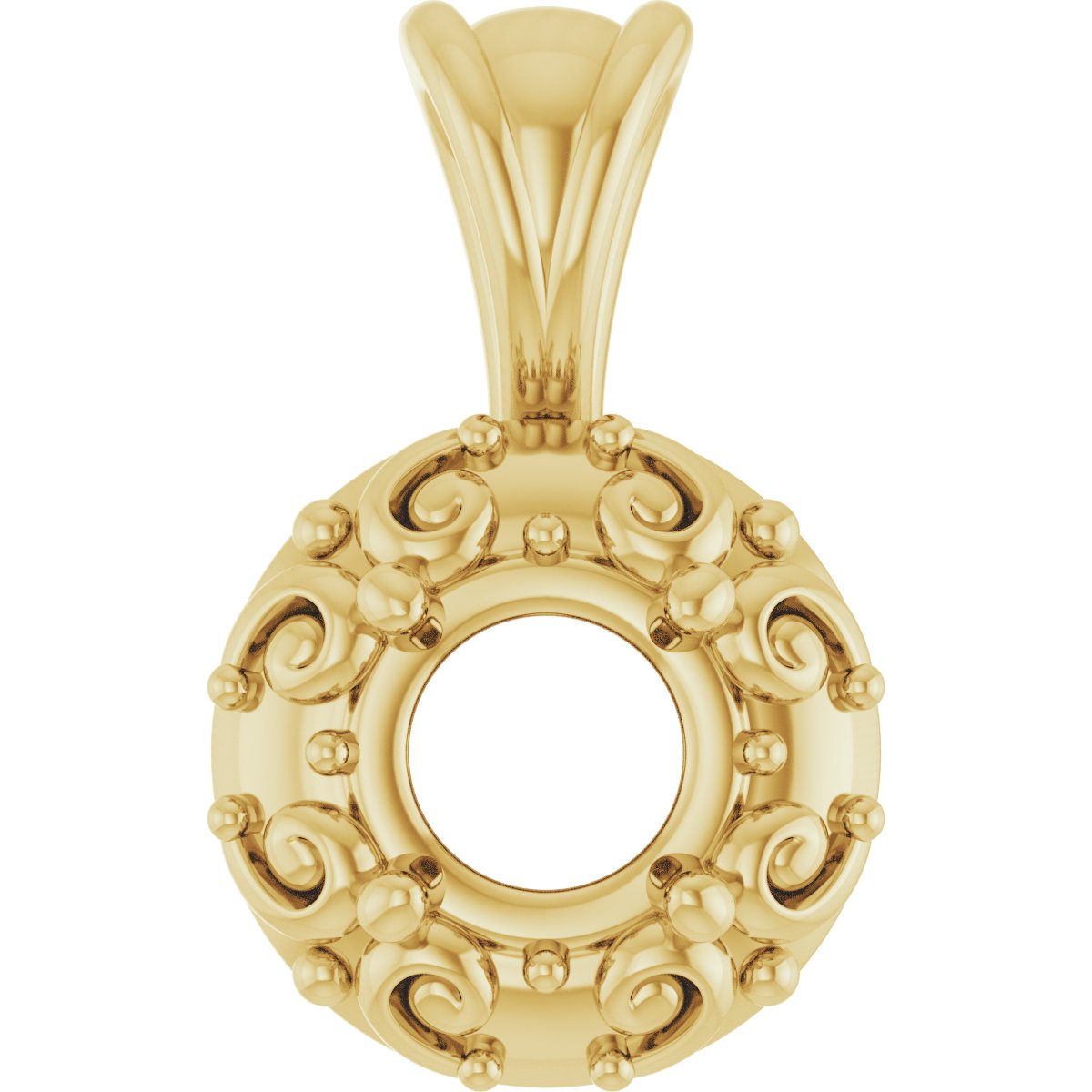 Accented Sculptural Charm/Pendant
