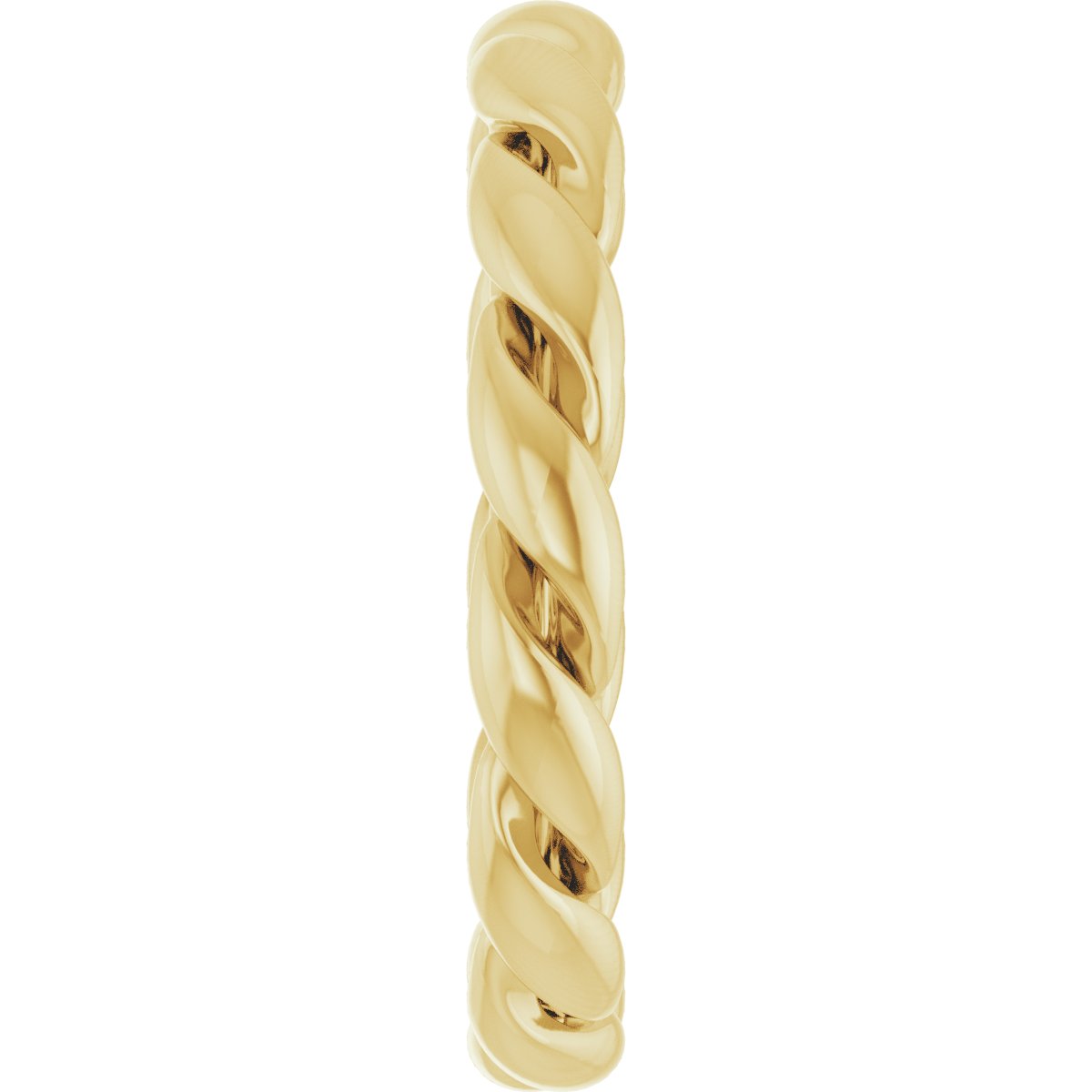 14K Yellow 3 mm Twisted Band Size 6