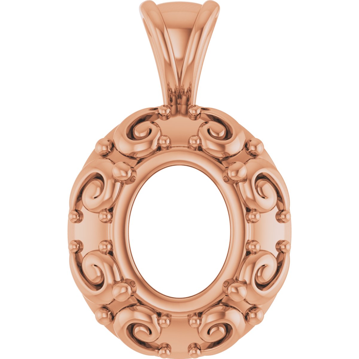 Accented Sculptural Charm/Pendant
