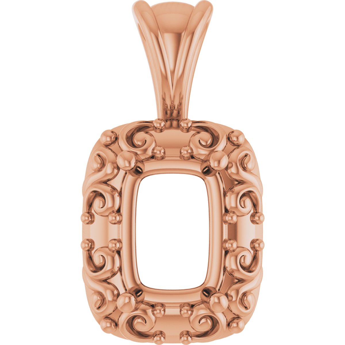 Accented Sculptural Charm/Pendant