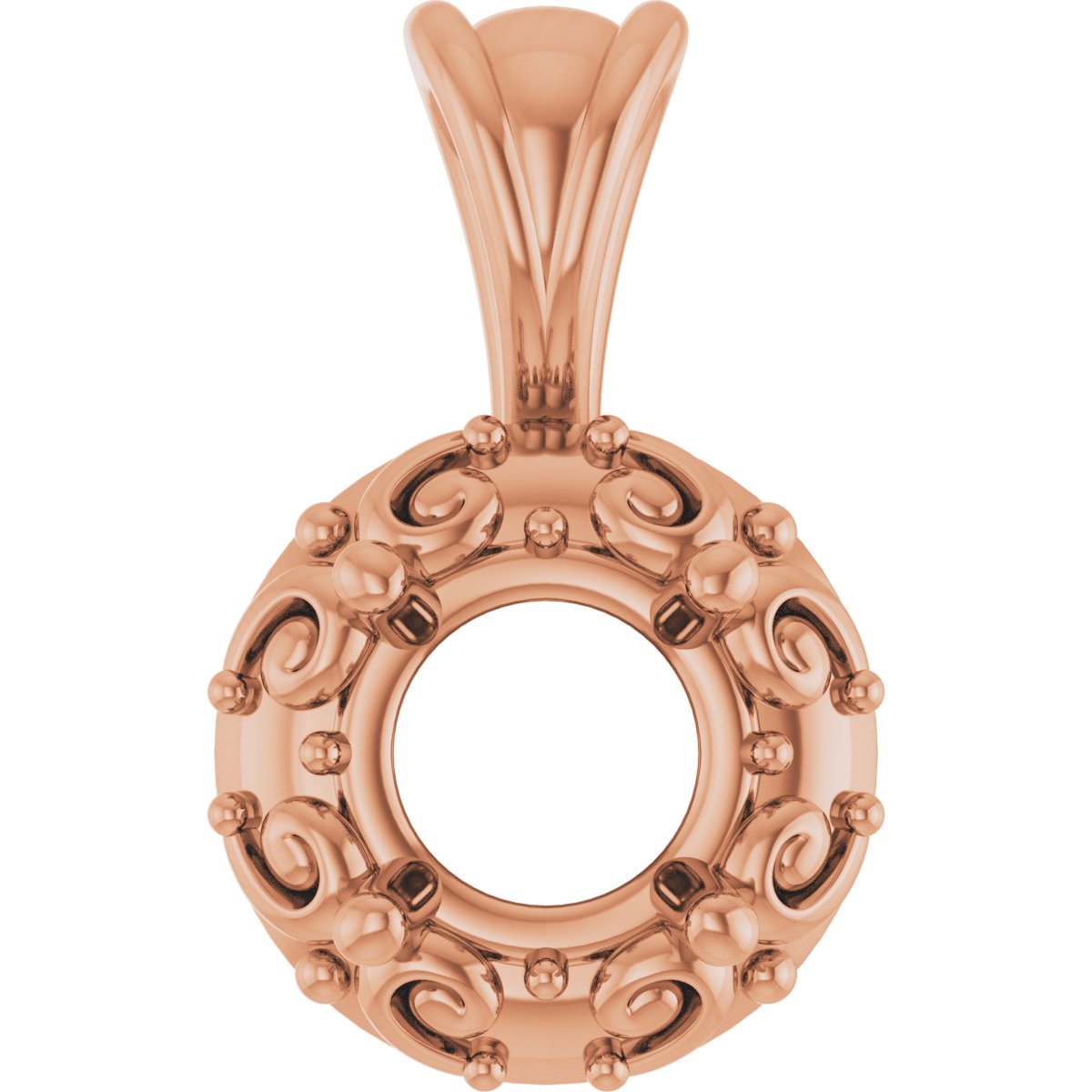 Accented Sculptural Charm/Pendant