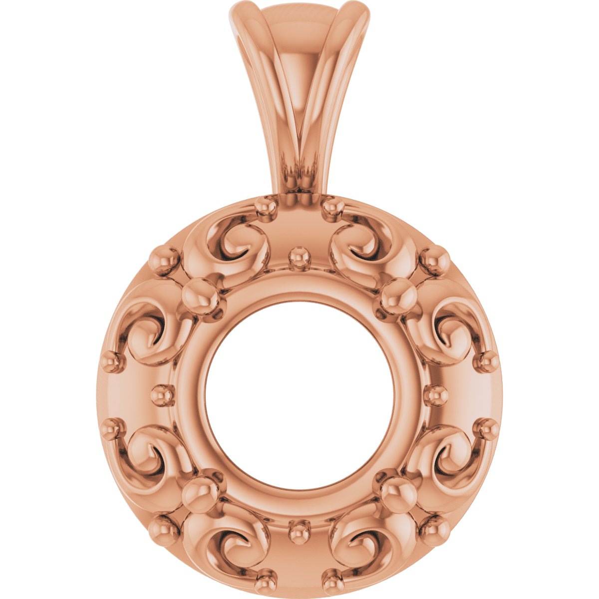 Accented Sculptural Charm/Pendant