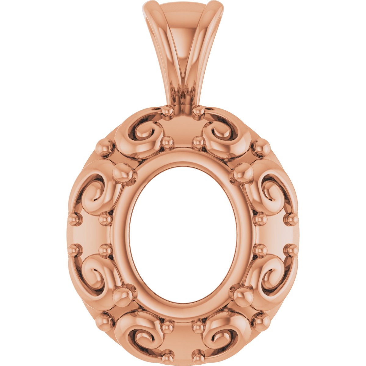 Accented Sculptural Charm/Pendant