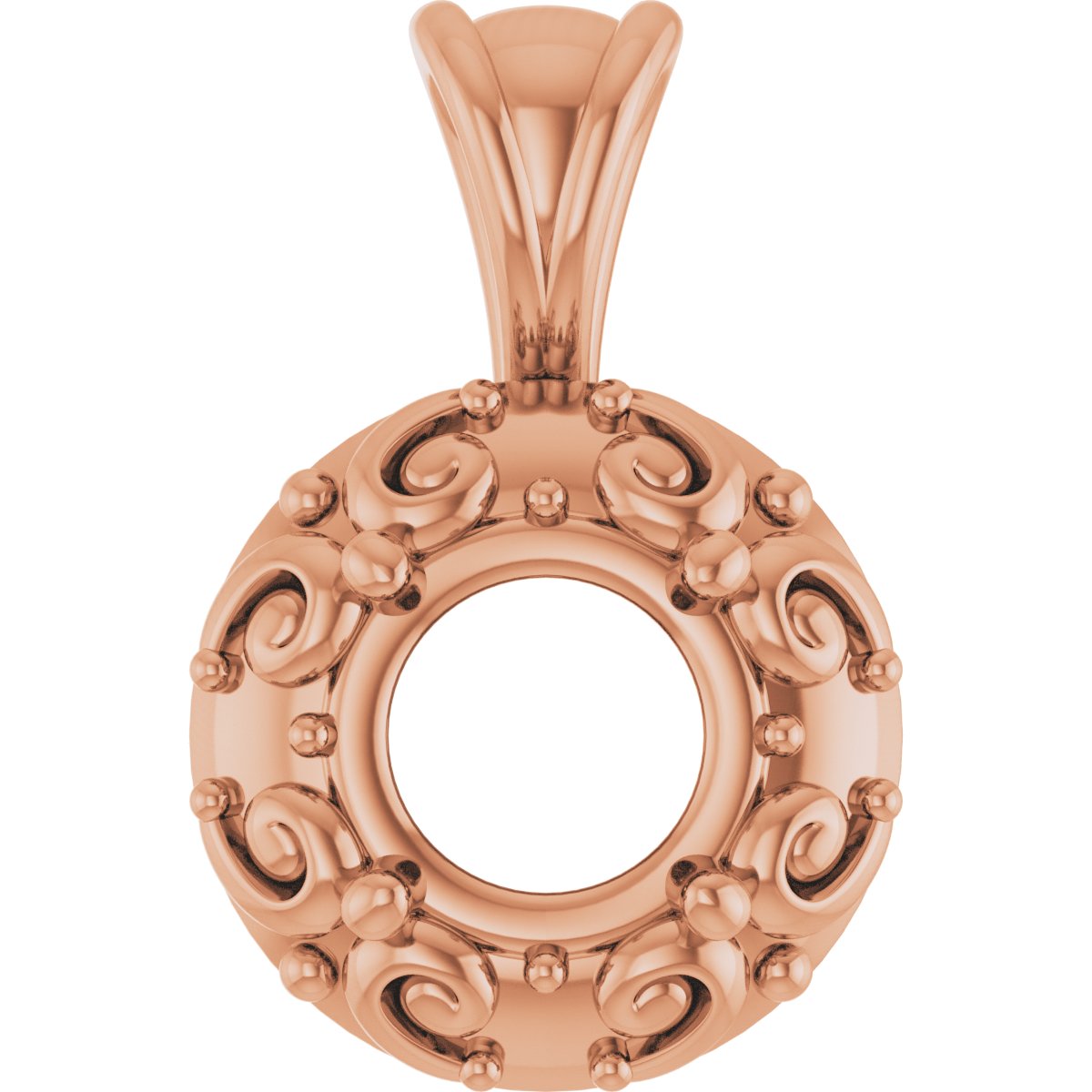 Accented Sculptural Charm/Pendant