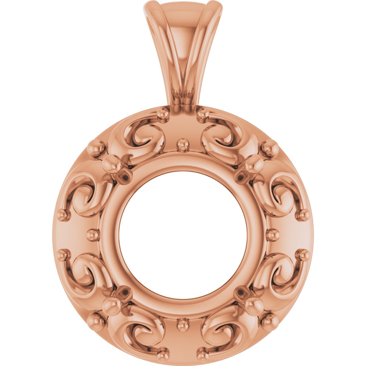 Accented Sculptural Charm/Pendant