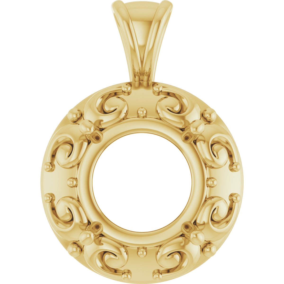 Accented Sculptural Charm/Pendant