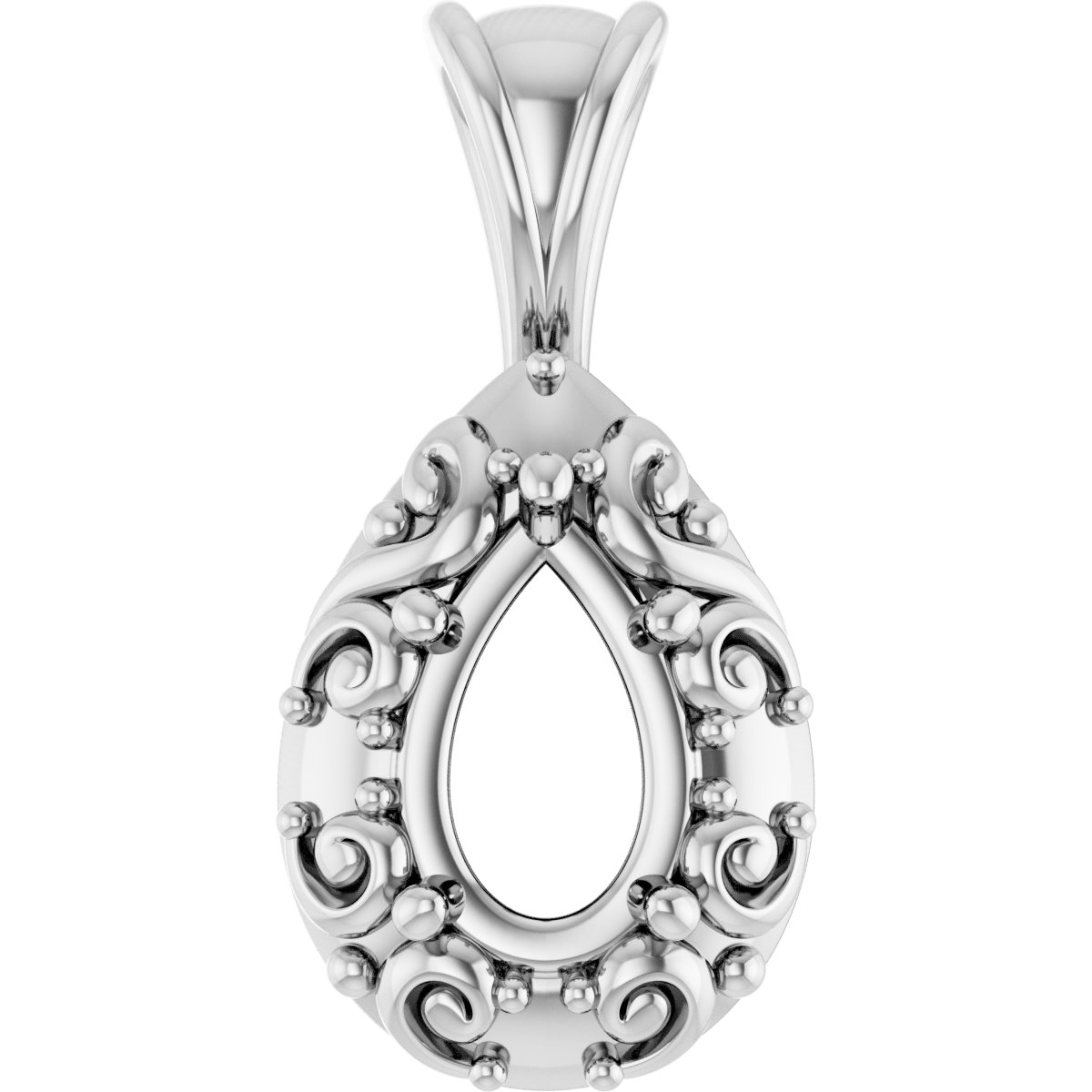 Accented Sculptural Charm/Pendant