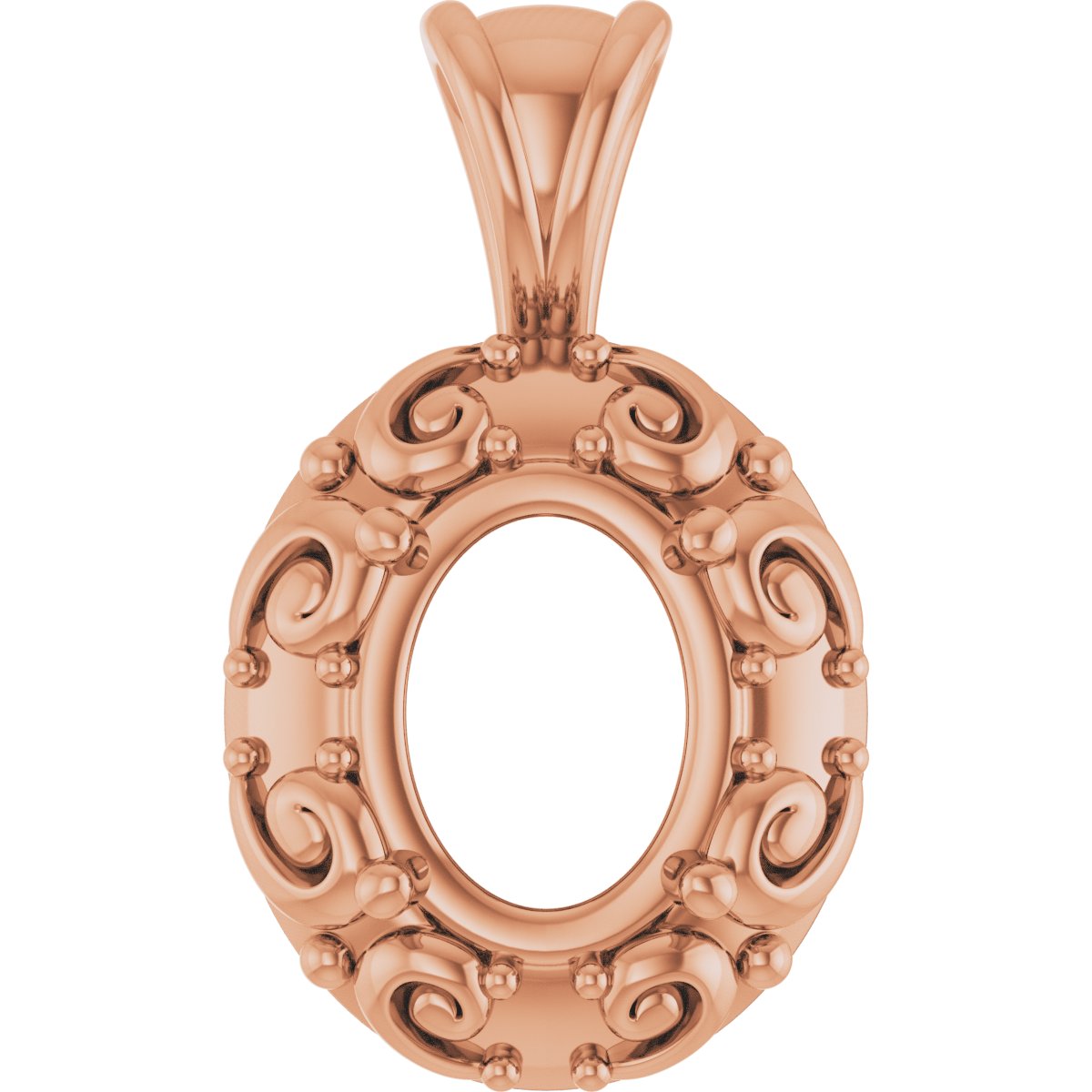 Accented Sculptural Charm/Pendant