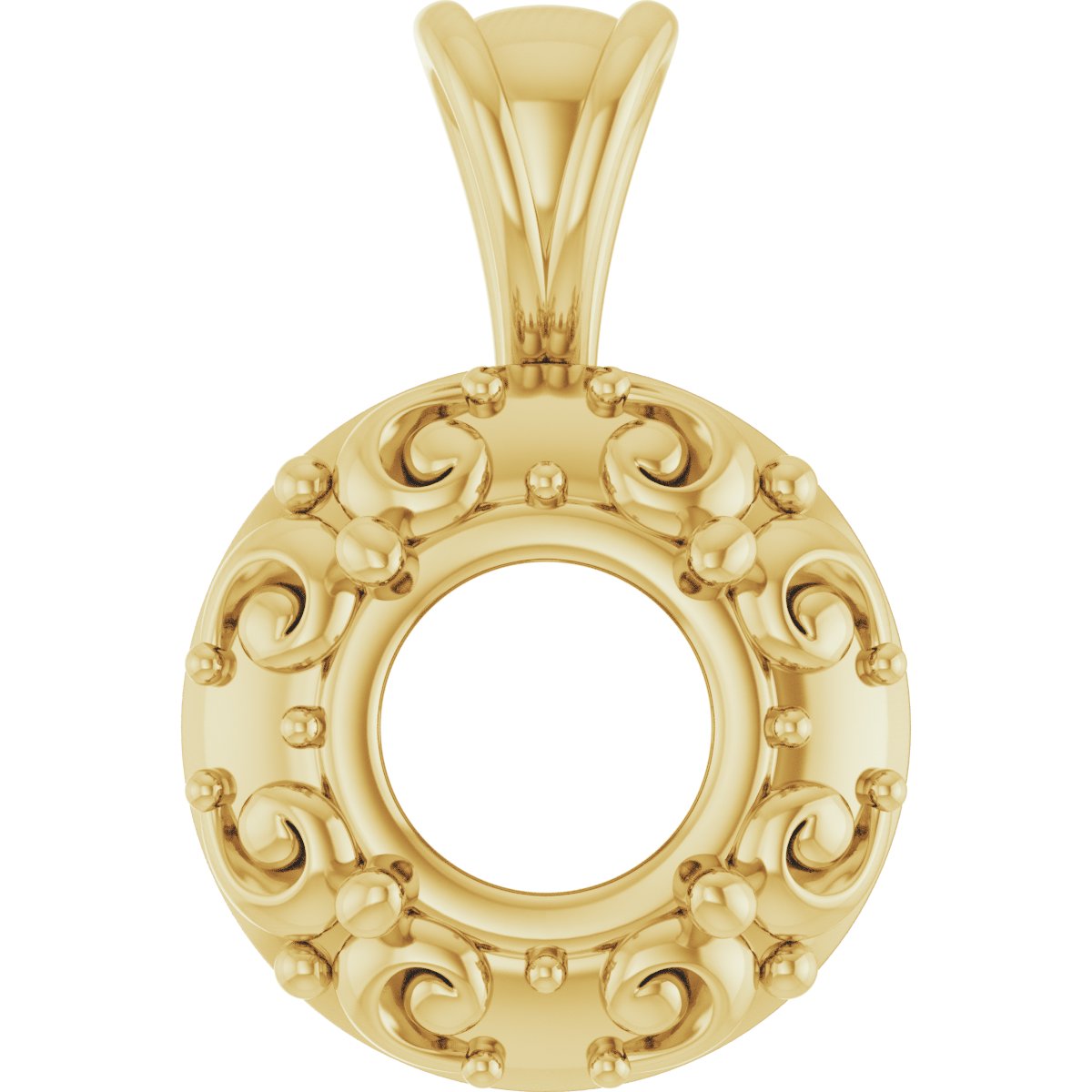 Accented Sculptural Charm/Pendant