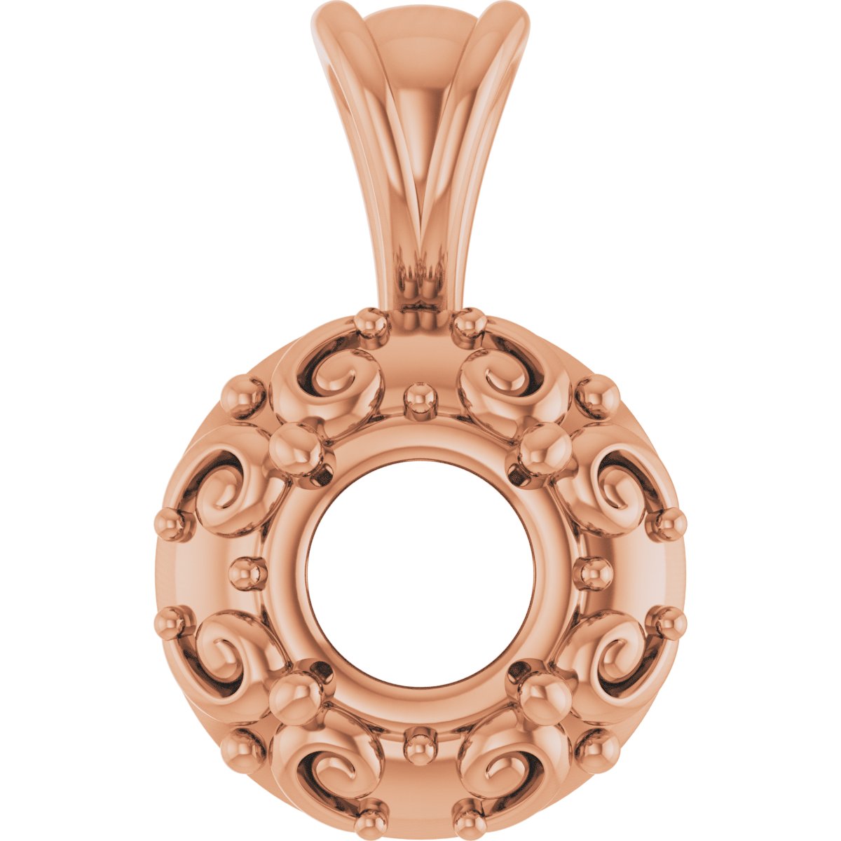 Accented Sculptural Charm/Pendant