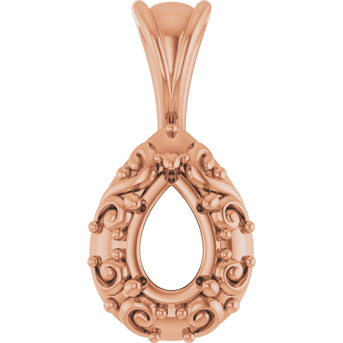 Accented Sculptural Charm/Pendant