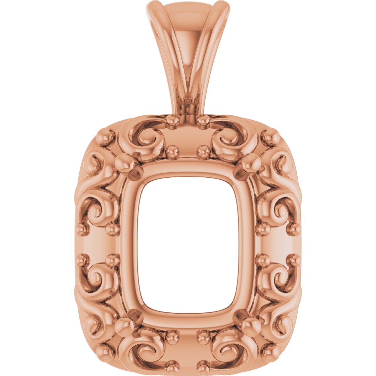 Accented Sculptural Charm/Pendant