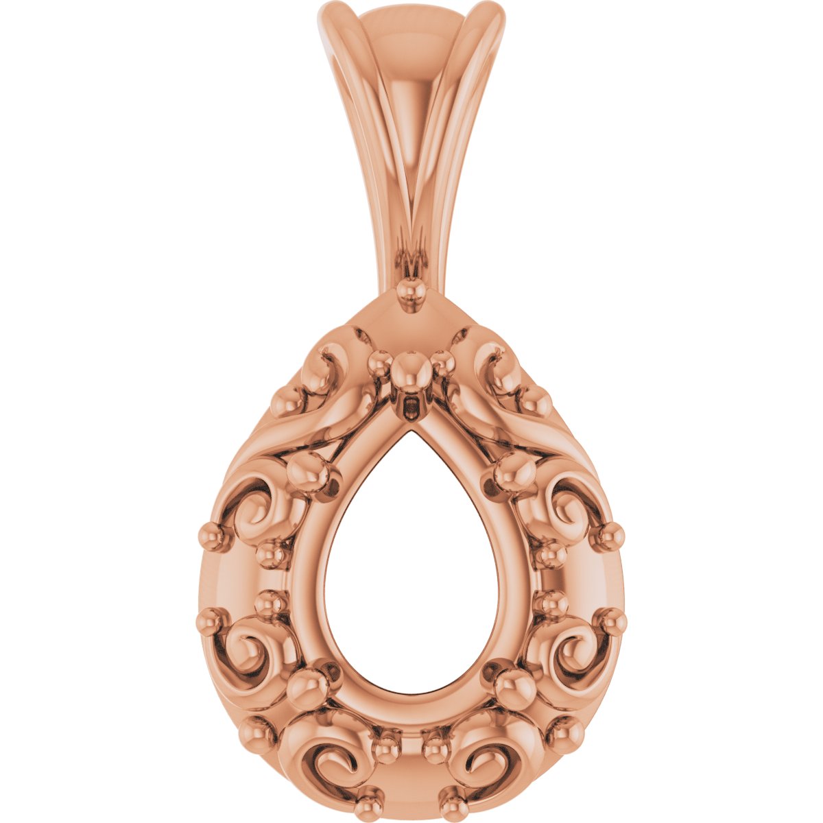 Accented Sculptural Charm/Pendant