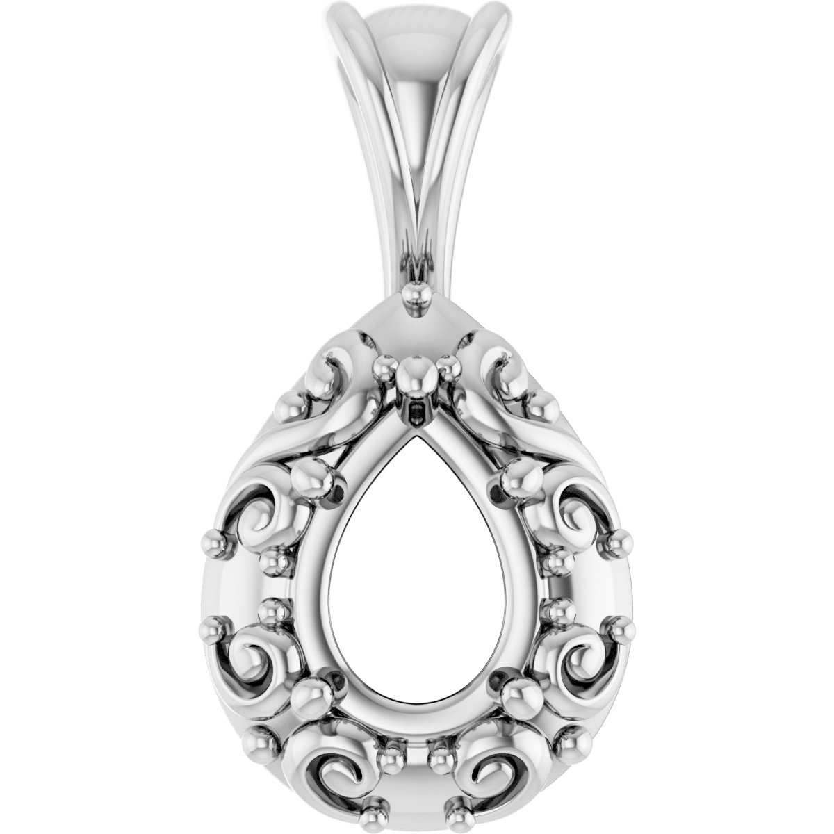 Accented Sculptural Charm/Pendant