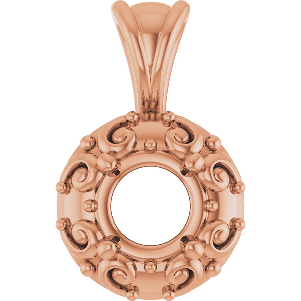 Accented Sculptural Charm/Pendant