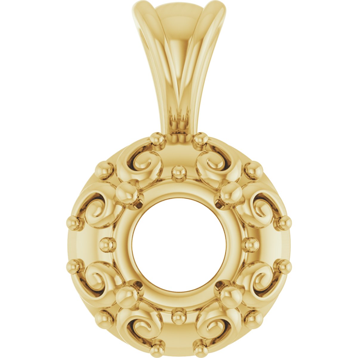 Accented Sculptural Charm/Pendant