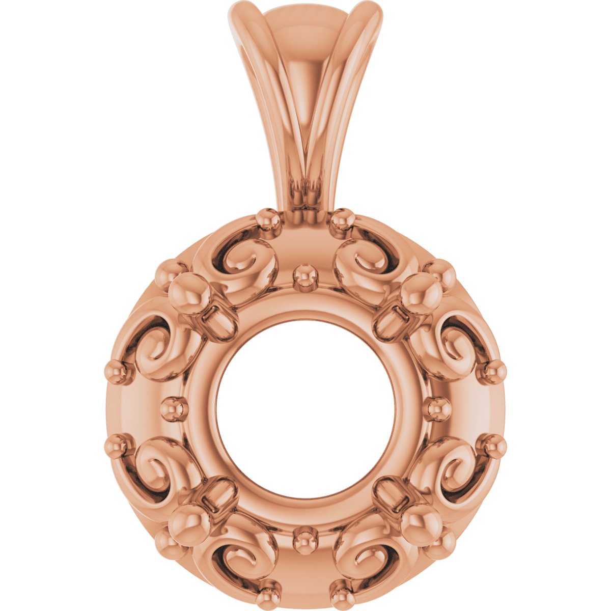 Accented Sculptural Charm/Pendant