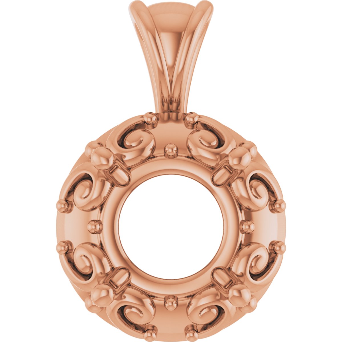 Accented Sculptural Charm/Pendant