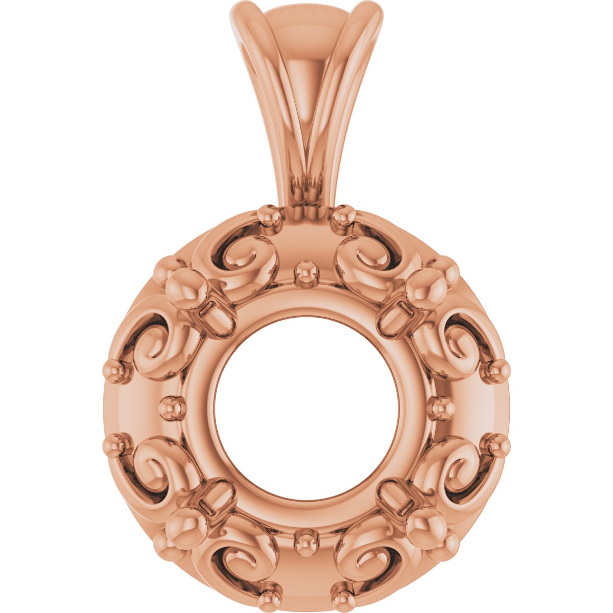 Accented Sculptural Charm/Pendant