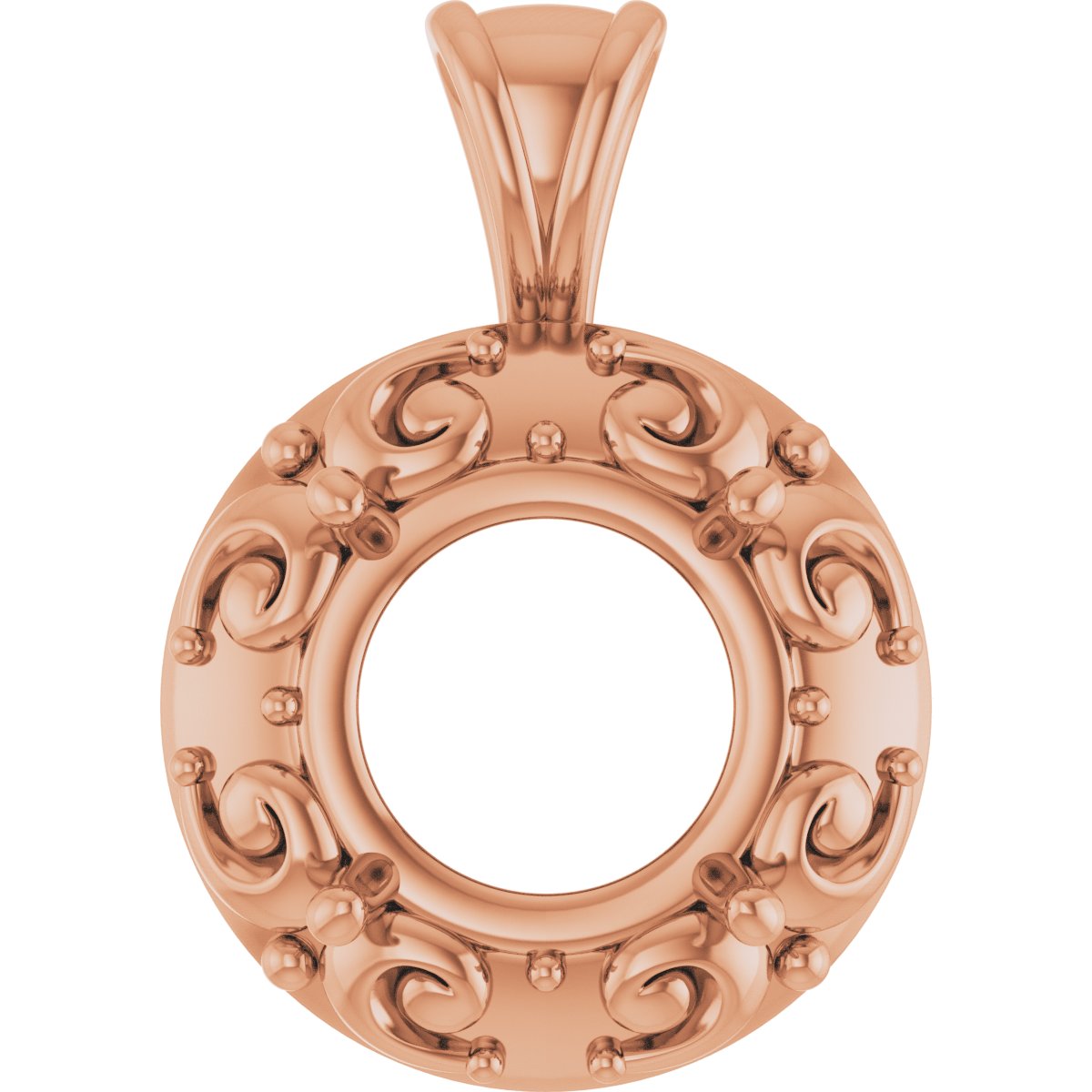 Accented Sculptural Charm/Pendant