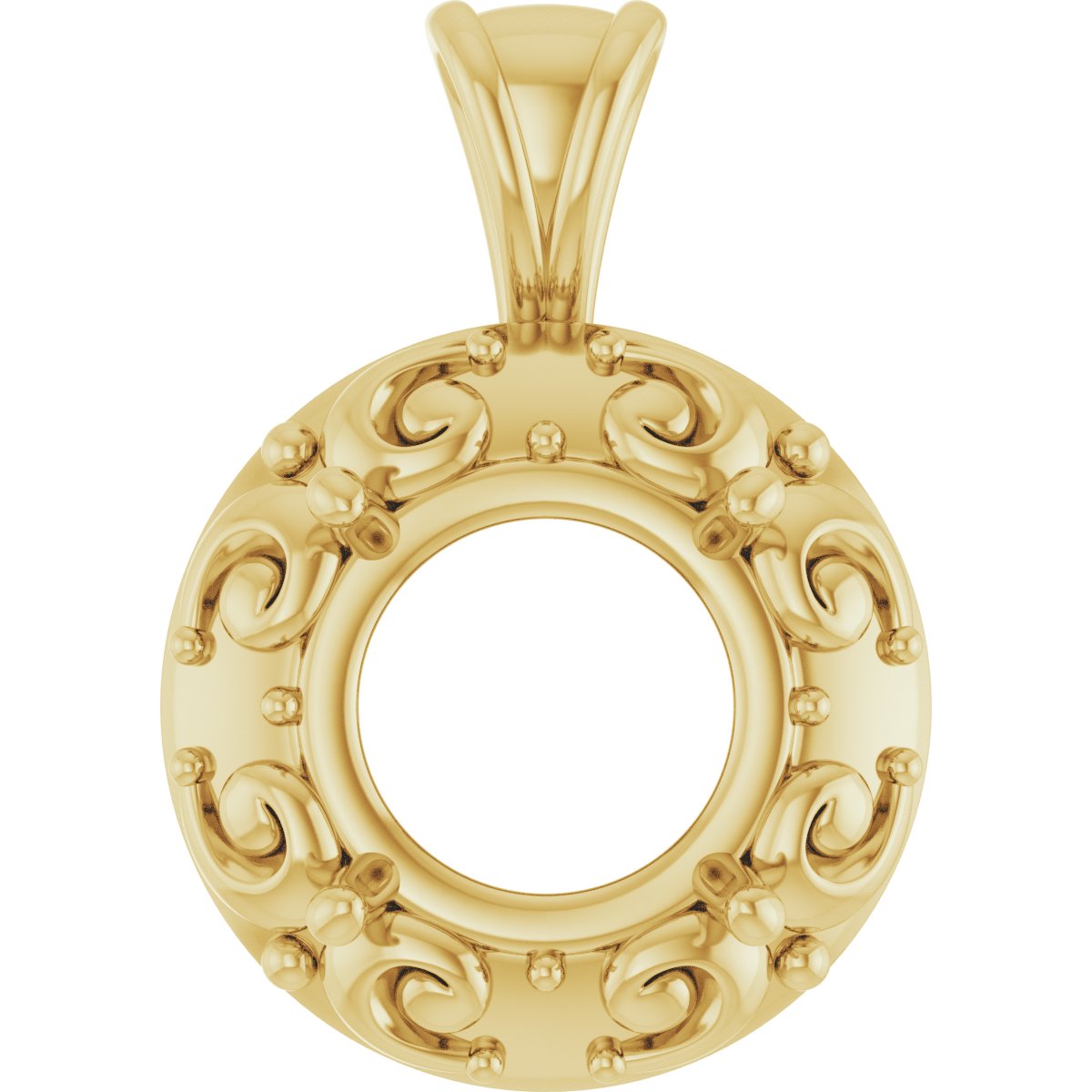 Accented Sculptural Charm/Pendant