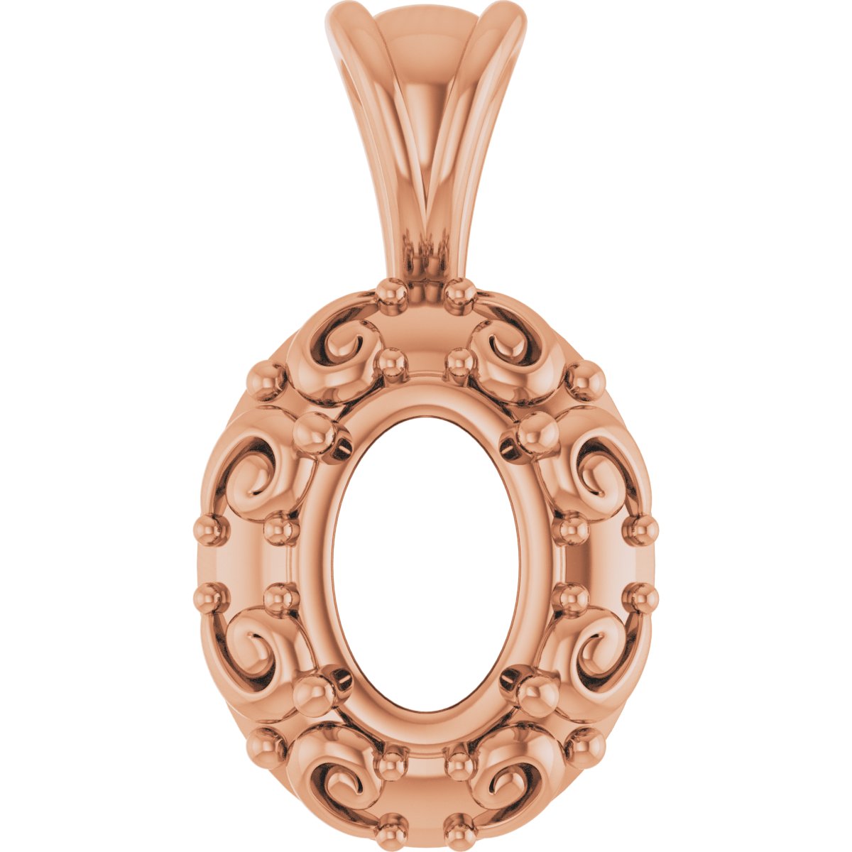 Accented Sculptural Charm/Pendant