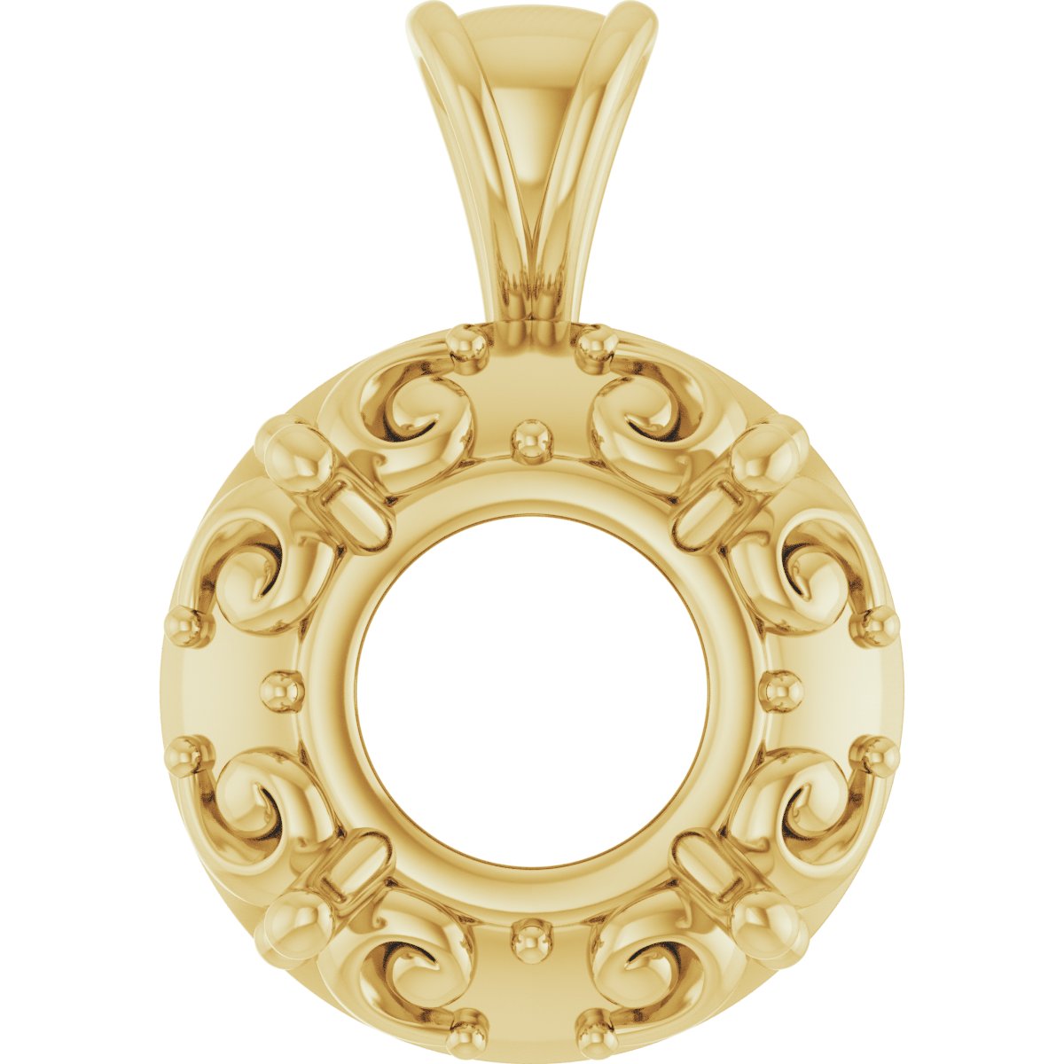 Accented Sculptural Charm/Pendant
