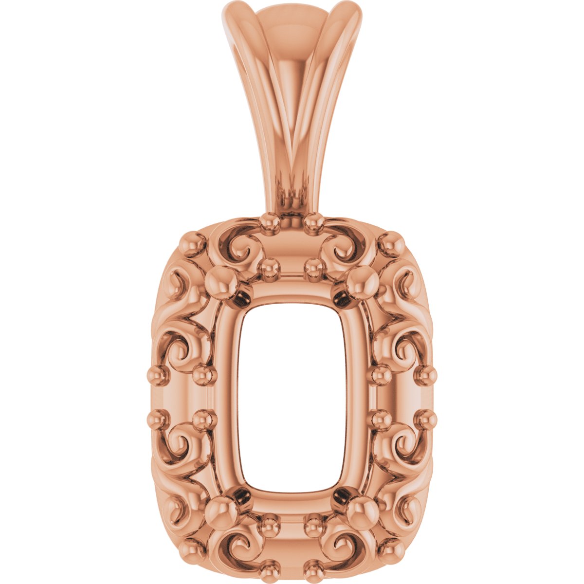 Accented Sculptural Charm/Pendant