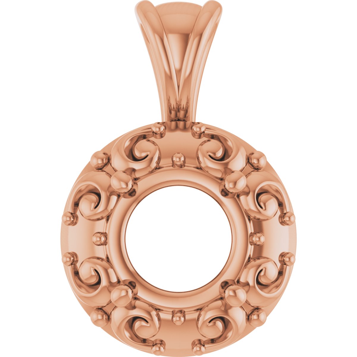 Accented Sculptural Charm/Pendant