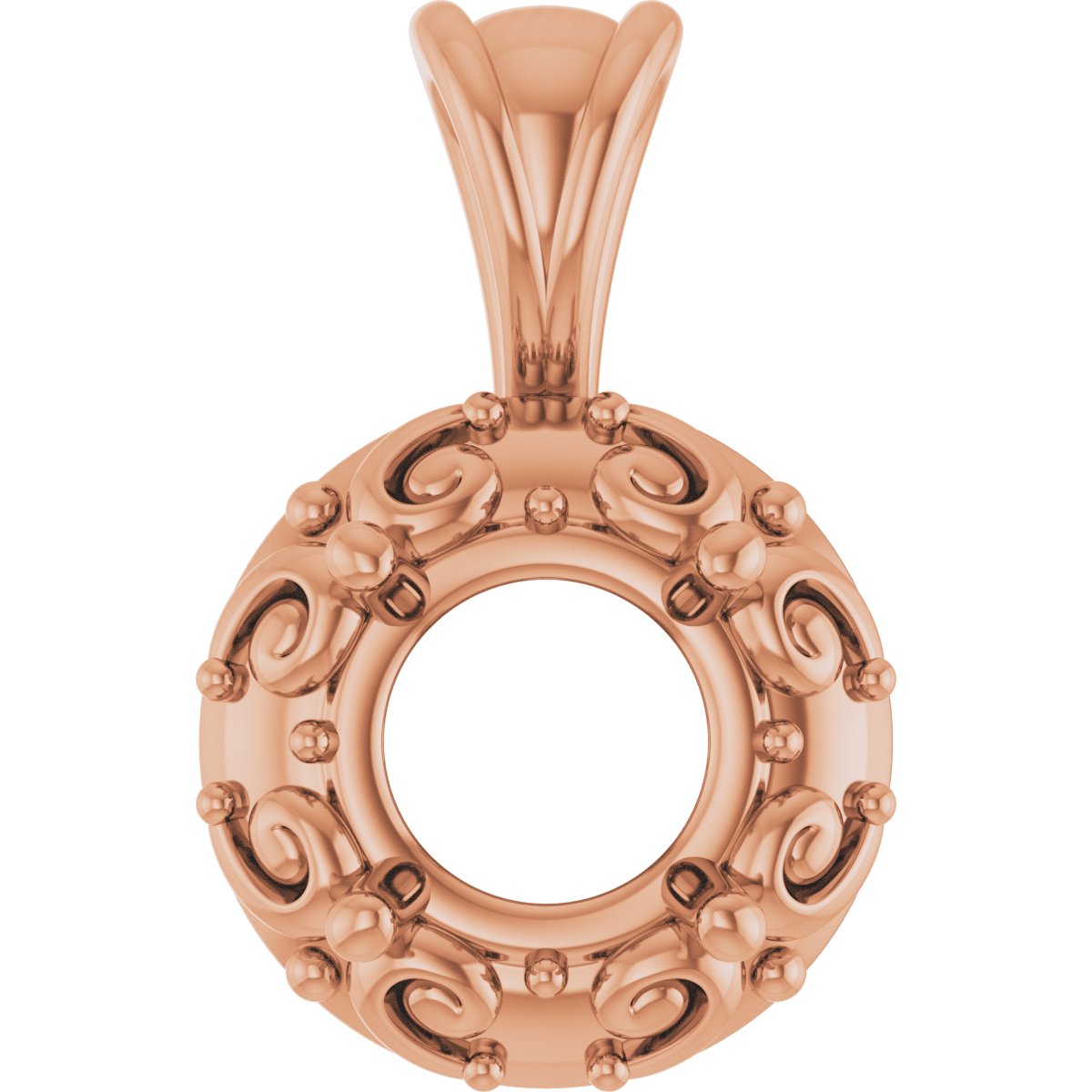 Accented Sculptural Charm/Pendant