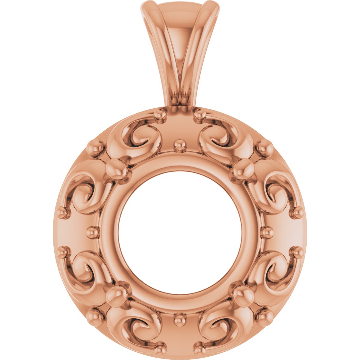 Accented Sculptural Charm/Pendant