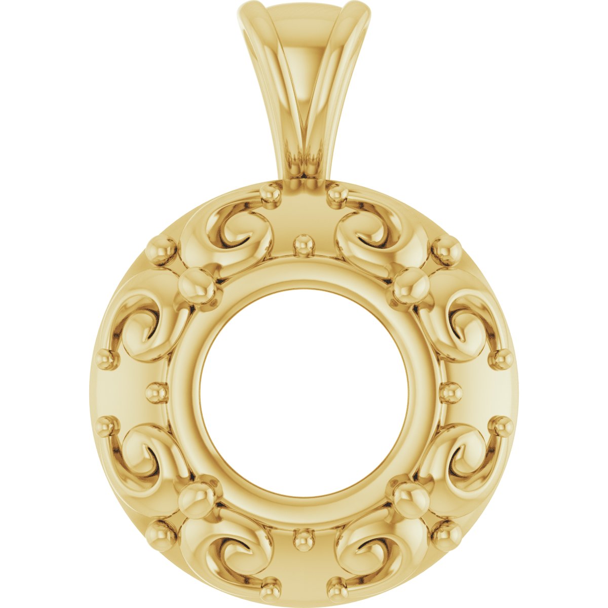 Accented Sculptural Charm/Pendant