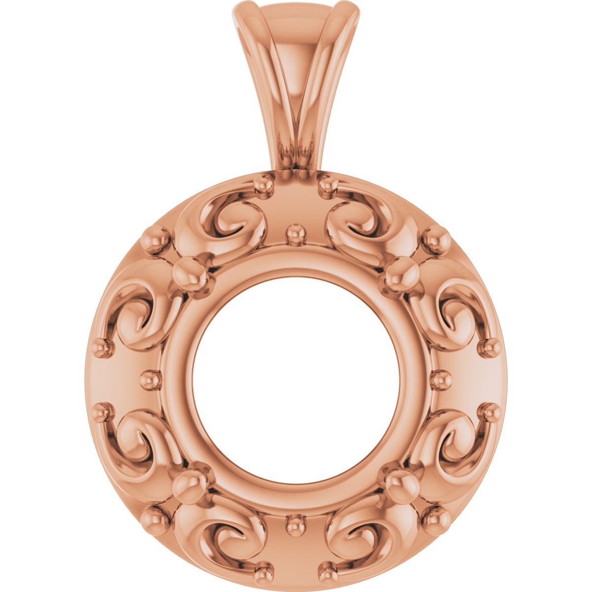 Accented Sculptural Charm/Pendant