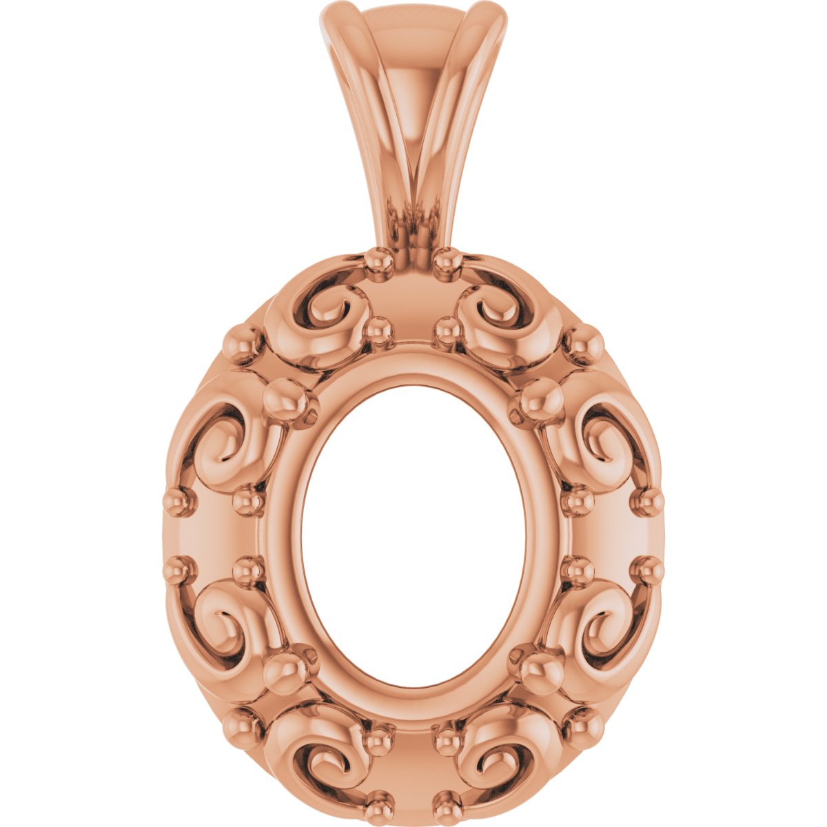 Accented Sculptural Charm/Pendant