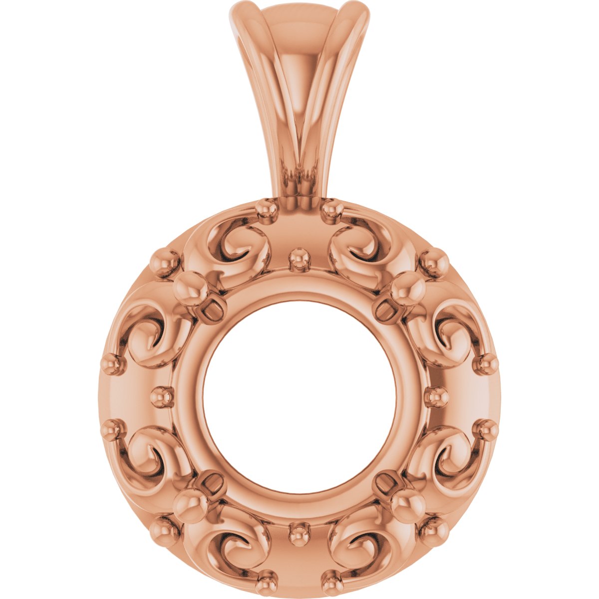 Accented Sculptural Charm/Pendant