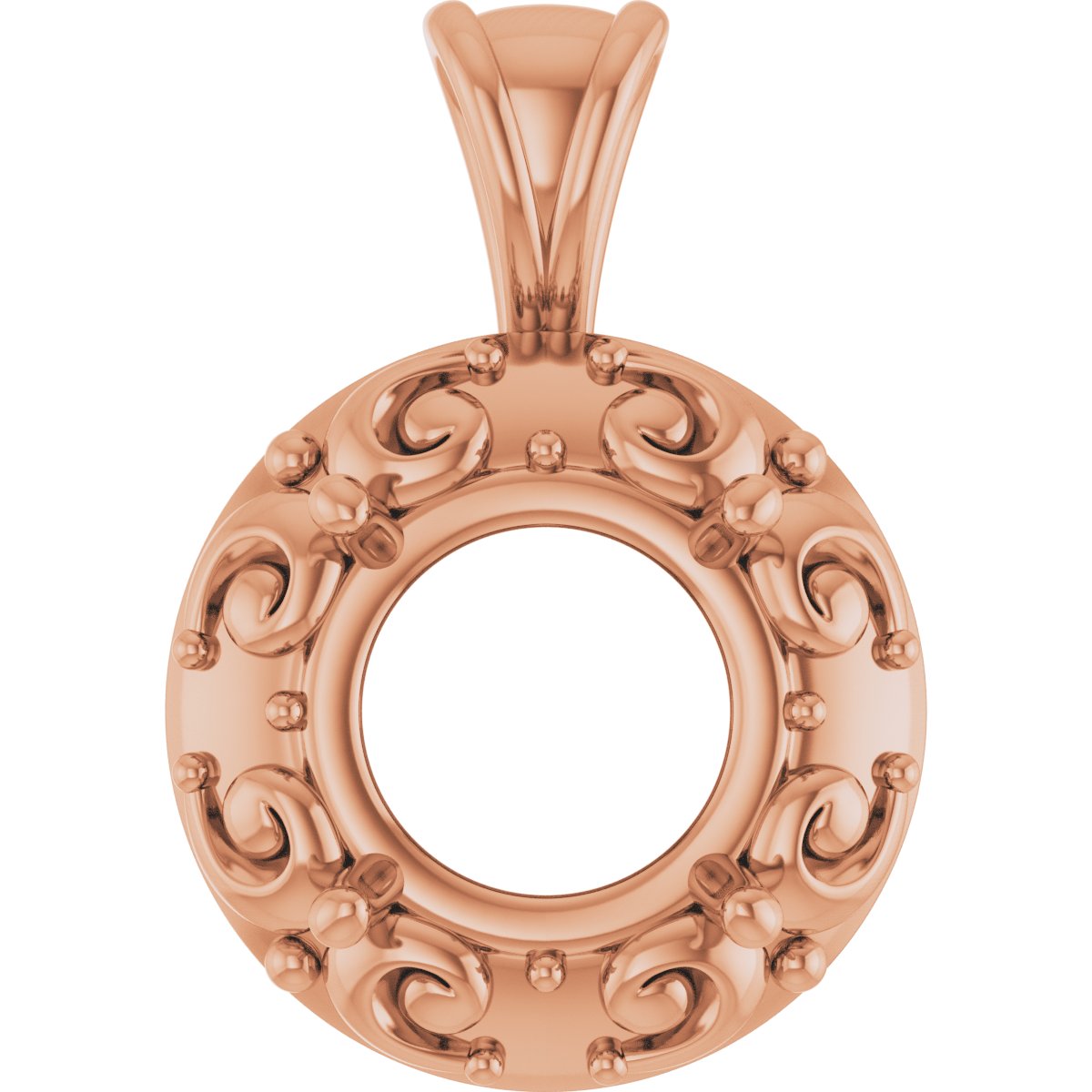 Accented Sculptural Charm/Pendant
