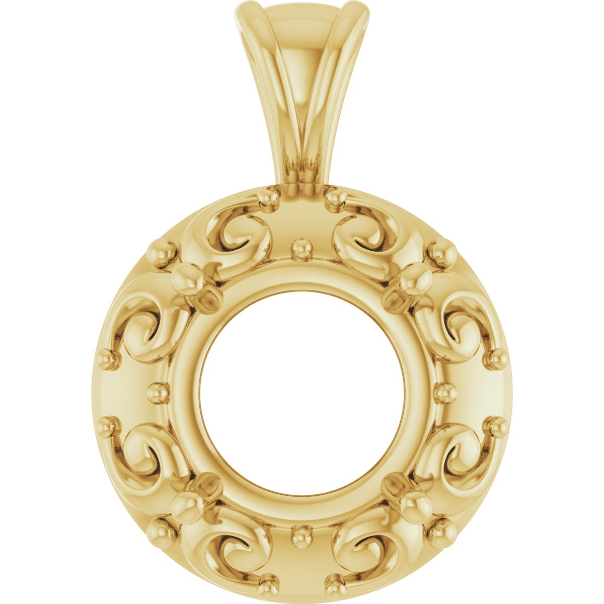 Accented Sculptural Charm/Pendant